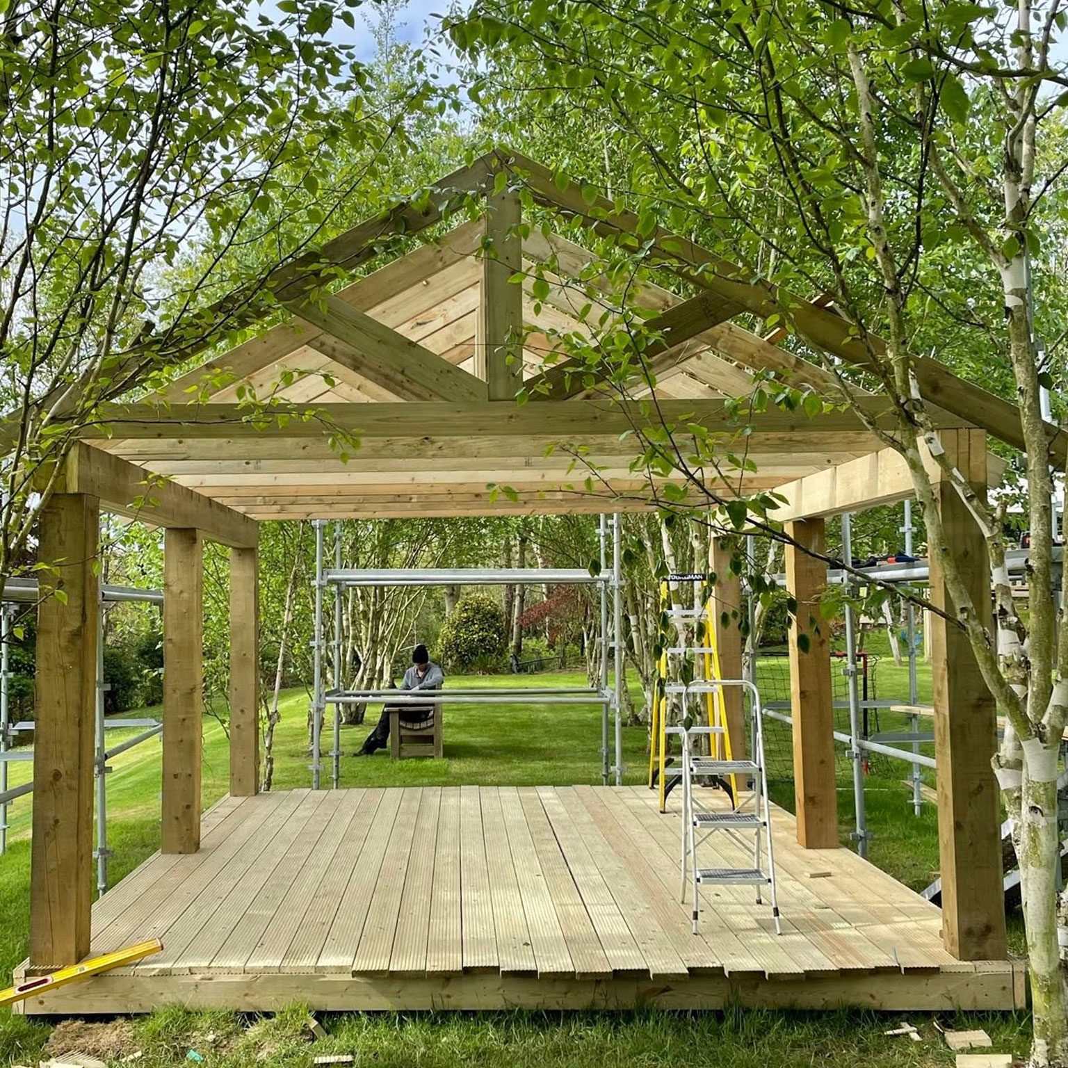 Wooden frame of Pergolas